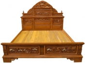 Bed teak wood